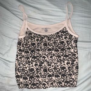 Brandy Melville RARE skull tank